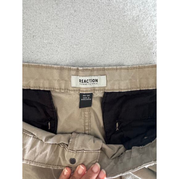 Kenneth Cole Reaction Beige Khaki Cotton Men's Pants 33x32 - Picture 6 of 7
